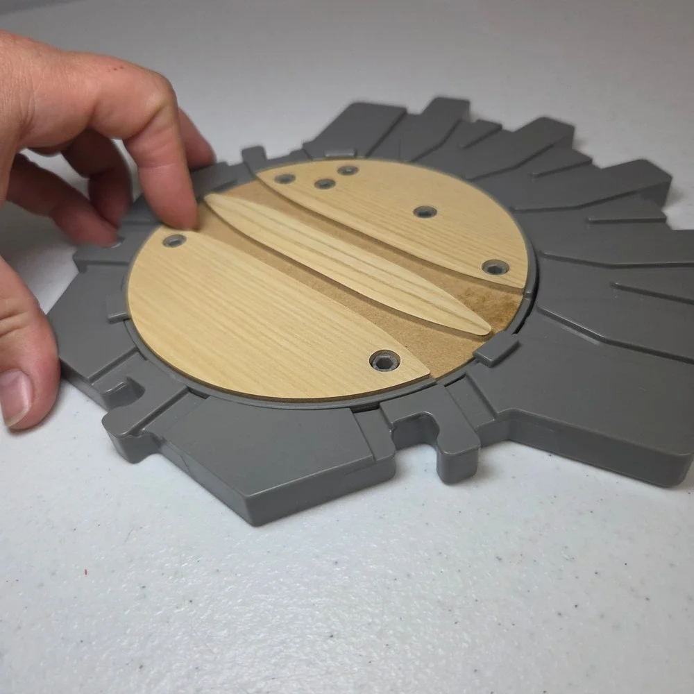 2018 Mattel Thomas & Friends Wood Turntable Track‎ FTG74 Gray Wood